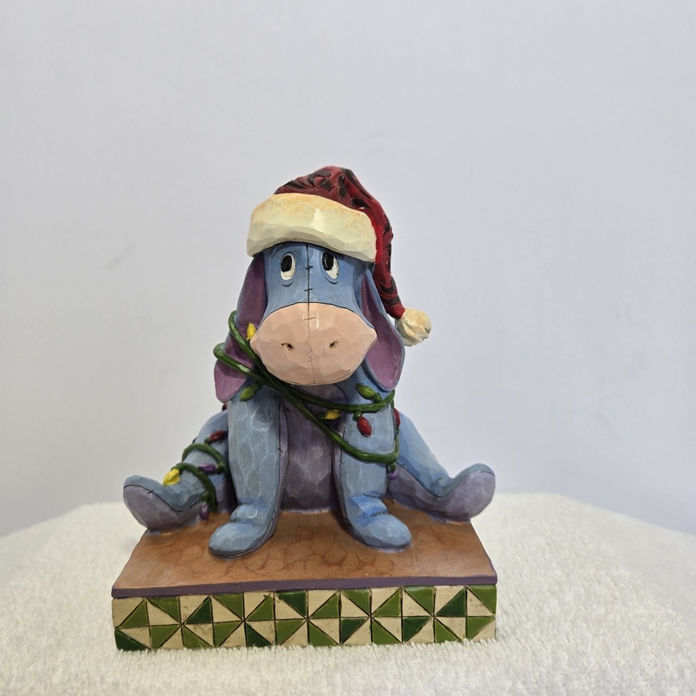 Enesco Jim Shore Disney Showcase ENTANGLED Eeyore Figurine Shelf Sitter Decor